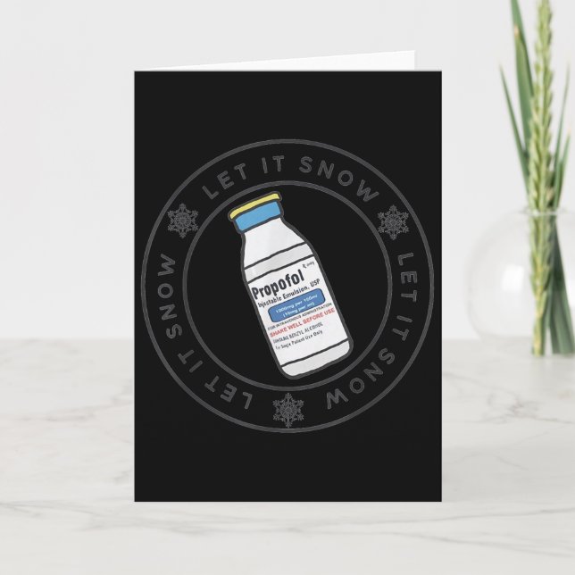 Let It Snow Profol Crna Nurse Anaesthetist Er Ed N Card (Front)