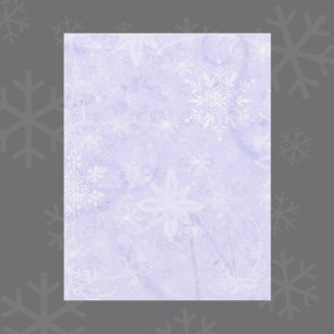 Let It Snow Purple Scrapbook Paper