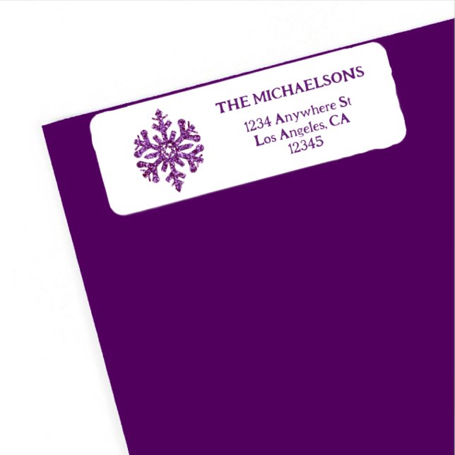 Let It Snow Purple Snowflake (Creator Uploaded)