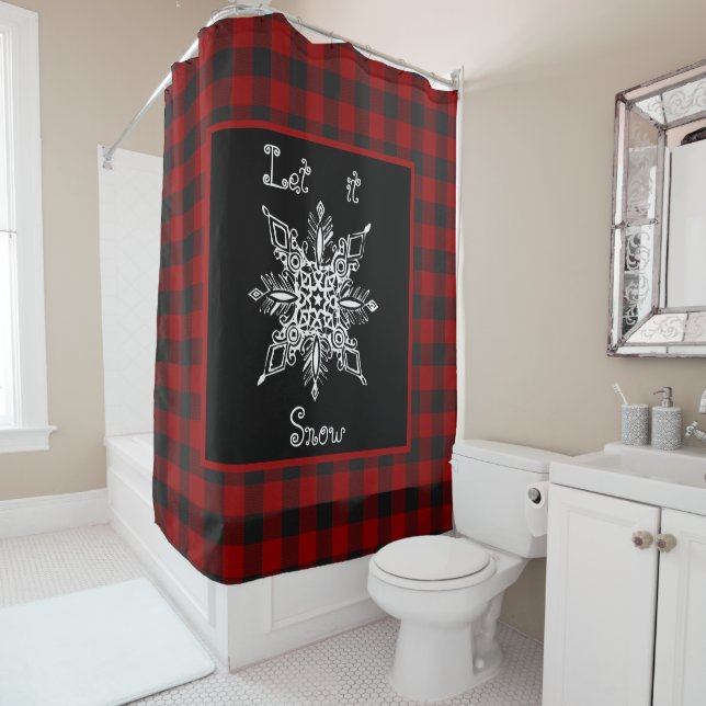 Let it snow  shower curtain (In Situ)