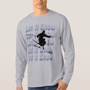 Let It Snow Skier T-Shirt