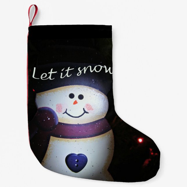 Let It Snow Small Christmas Stocking (Front)