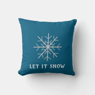 Let it snow, Snowflake  Cushion