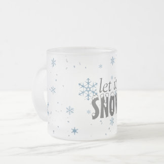Let It Snow Snowflake Mug
