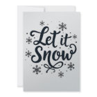 Let it Snow Snowflake Winter Season Chrstmas