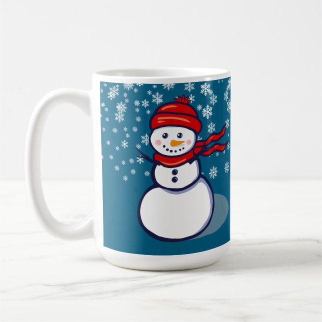 Let it snow snowman coffee mug (Left)