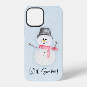 Let it snow snowman iPhone case 12