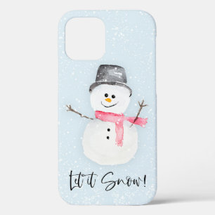 Let it snow snowman iPhone case 12