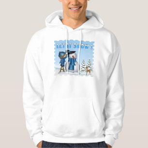 Let It Snow Snowman Men's Hoodie