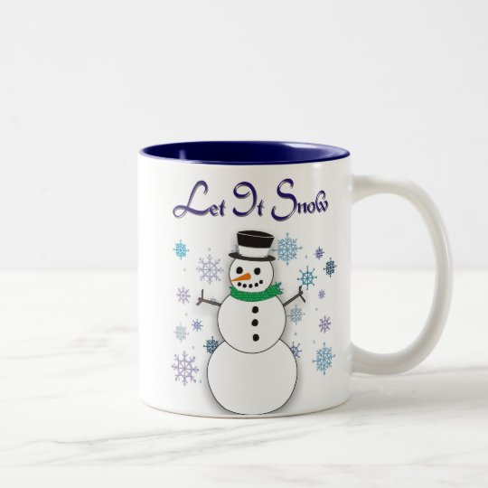 Let It Snow Snowman Mug