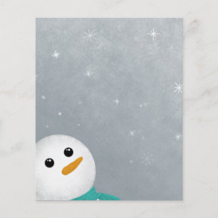 Let It Snow Snowman Paper