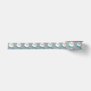 Let It Snow Snowman Satin Ribbon