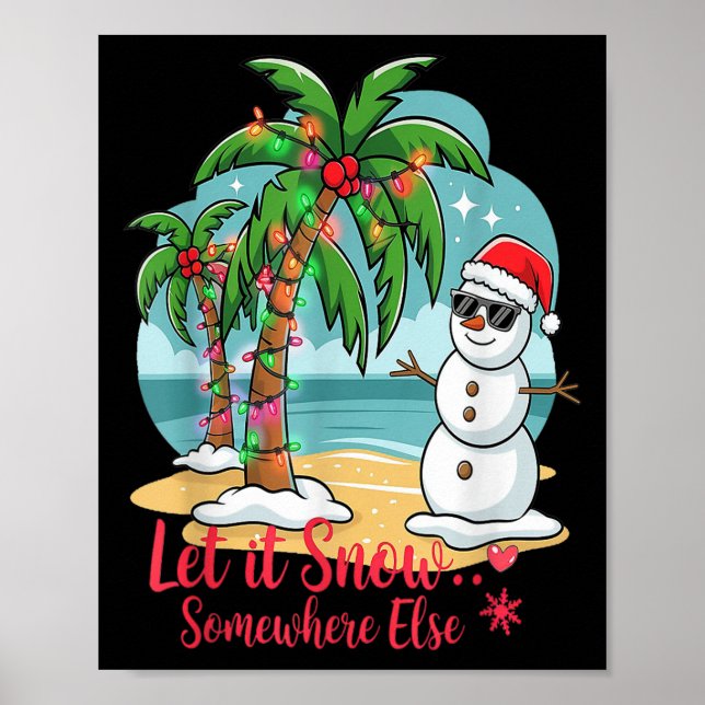 Let It Snow… Somewhere Else – Trocal Christmas Fun Poster (Front)