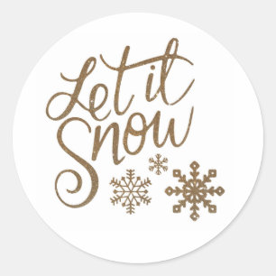 Let it snow stickers