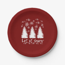 Let it Snow Stretched Canvas Print