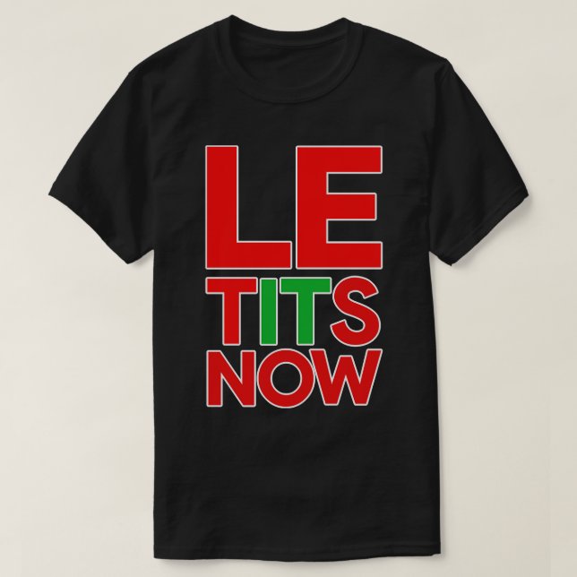 LET IT SNOW T-Shirt (Design Front)