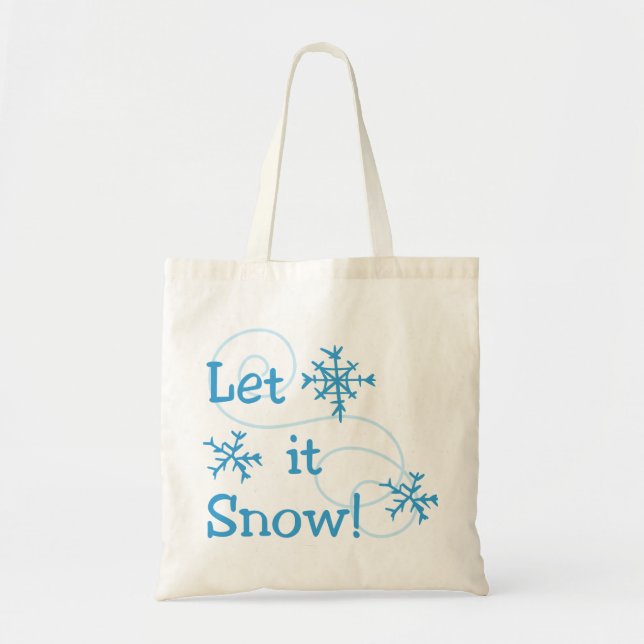 Let It Snow Tote Bag (Front)