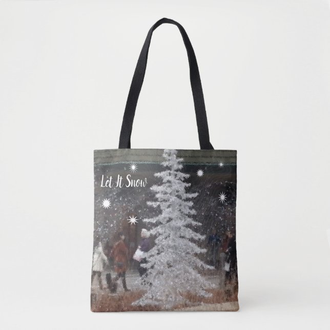 Let It Snow Tote Bag (Front)