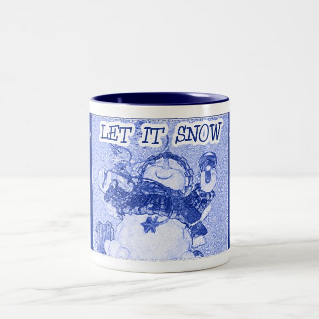Let It Snow Two-Tone Coffee Mug (Center)