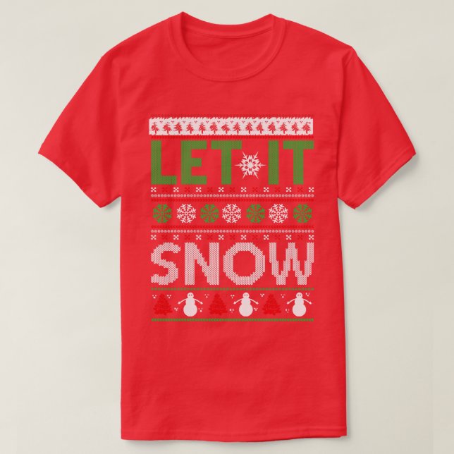 let it snow ugly christmas sweater (Design Front)