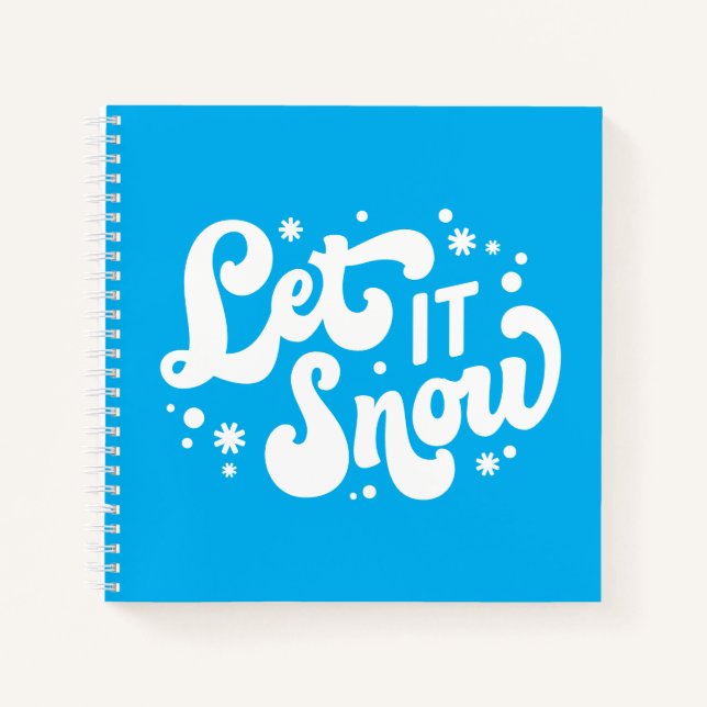 Let It Snow Winter Design Notebook (Front)
