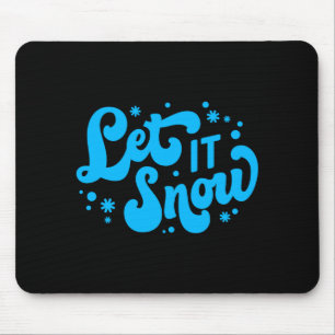 Let It Snow Winter Design Toddler Mouse Mat