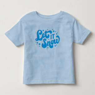 Let It Snow Winter Design Toddler T-Shirt