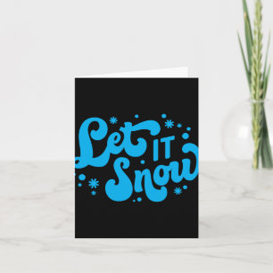 Let It Snow Winter Design Toddler T Shirt Card