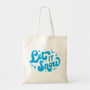 Let It Snow Winter Design Tote Bag