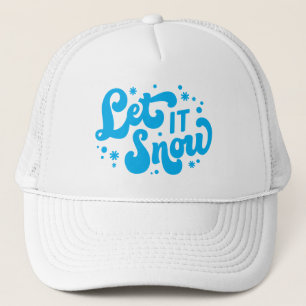Let It Snow Winter Design Trucker Hat