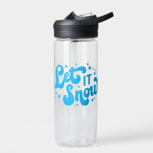 Let It Snow Winter Design Water Bottle