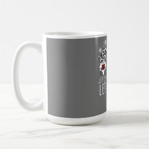 LET IT SNOW Winter Gnome - Leopard Buffalo Plaid Coffee Mug