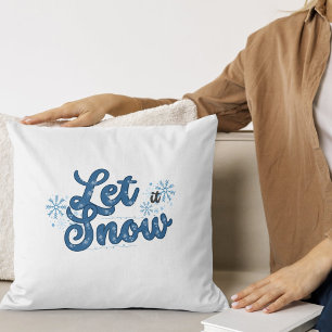 Let It Snow Winter Pillow
