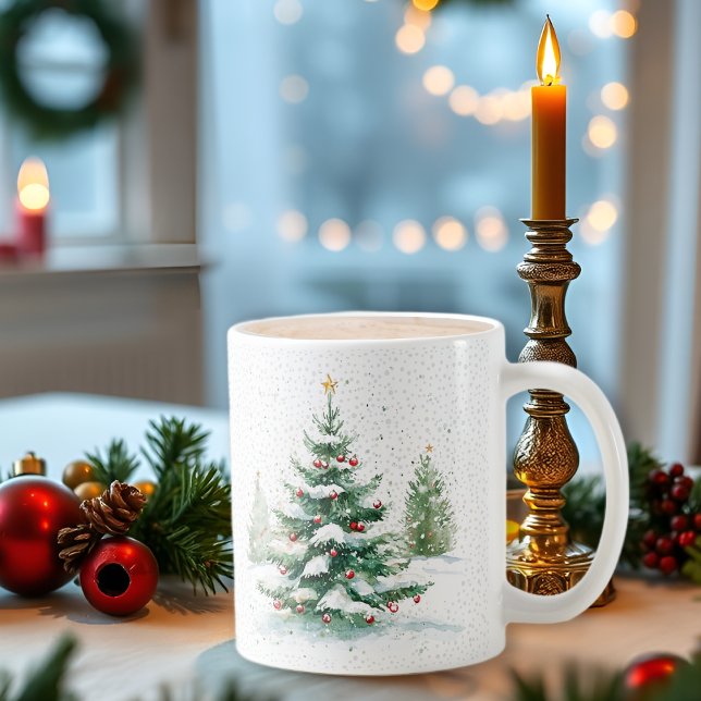 Let it snow winter scene Merry Christmas Coffee Mug (Creator Uploaded)