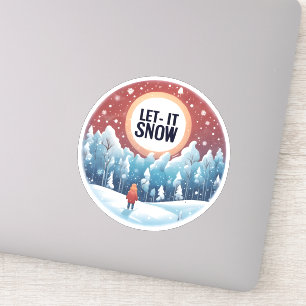 Let It Snow with Beautiful Vintage Landscape 