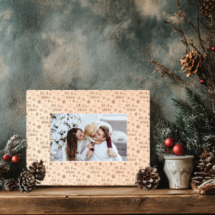 Let It Snow Wooden  Etched Frames