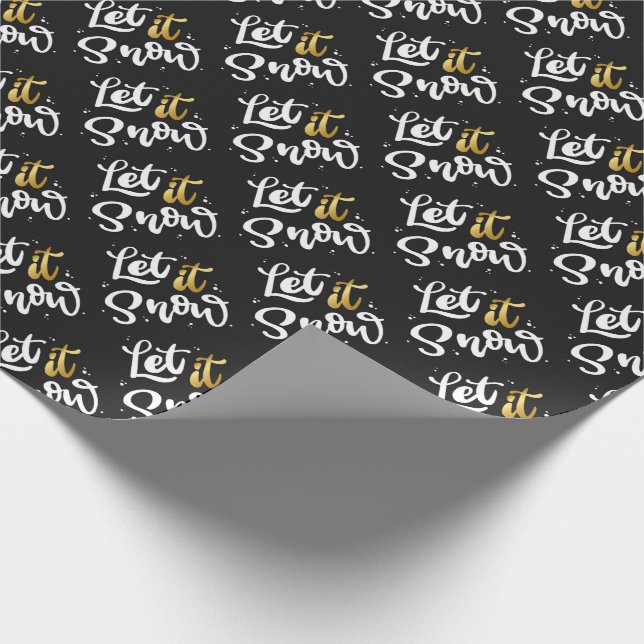 Let it Snow Wrapping Paper (Corner)