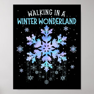 Let It Snow Xmas Winter Holidays Family Women Kids Poster