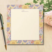 Let Joy Bloom –Floral Notepad with Joyful Message 