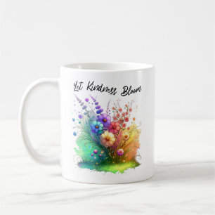 Let Kindness Bloom Floral Coffee Mug