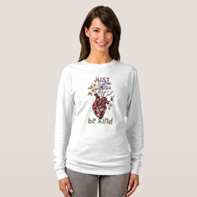 Let Kindness Bloom from Heart🌿❤️ T-Shirt (Front Full)