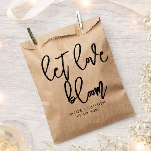 let love bloom wildflower seeds wedding confetti favour bags