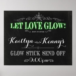 Let Love Glow - Glow Stick Send Off 16x20 Poster