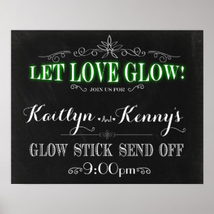 Let Love Glow - Glow Stick Send Off 16x20 Poster