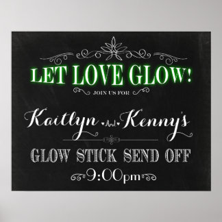 Let Love Glow - Glow Stick Send Off 16x20 Poster