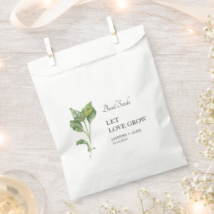 Let Love Grow   Basil Seed Wedding Favour Bag