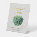 Let Love Grow Botanical Succulents Wedding Favours