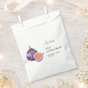 Let Love Grow   Fig Seed Wedding Favour Bag