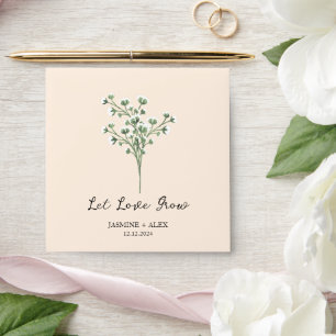 Let Love Grow l Baby’s Breath Seed Wedding Favour Envelope