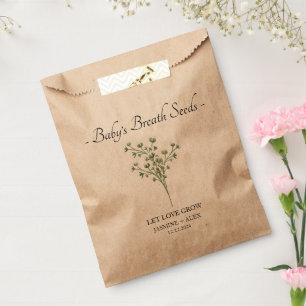 Let Love Grow l Baby’s Breath Seeds Wedding Favour Bags